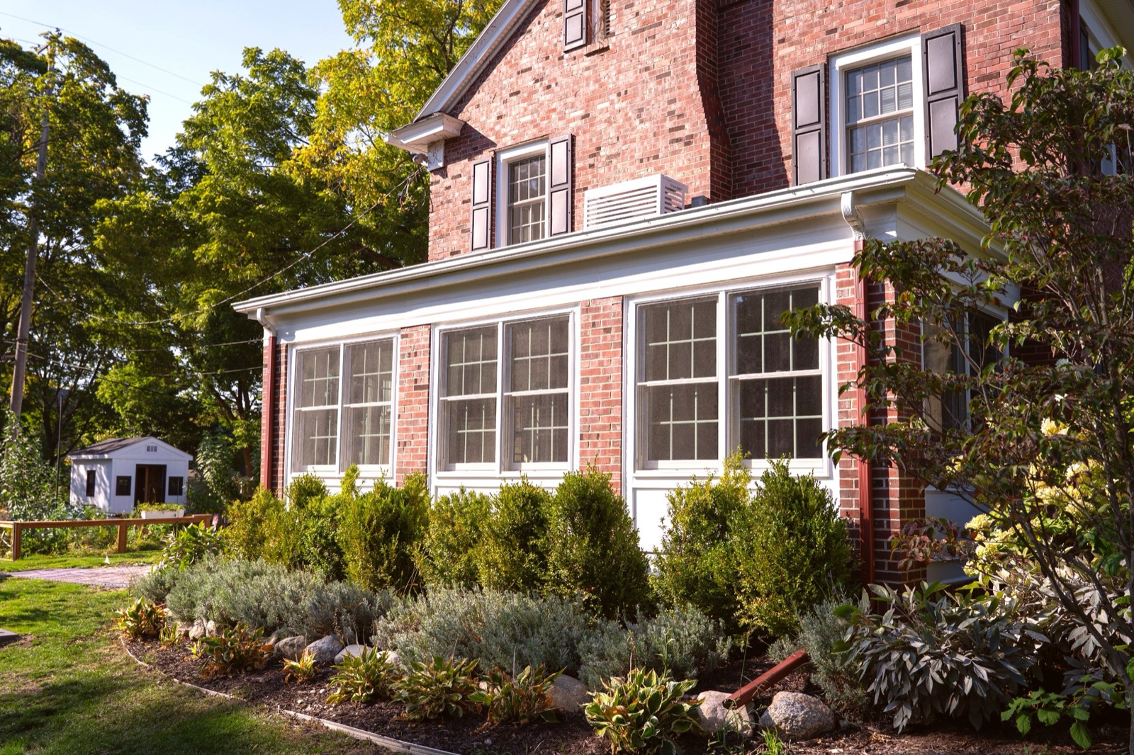 Sunroom addition — after: sunroom interior
