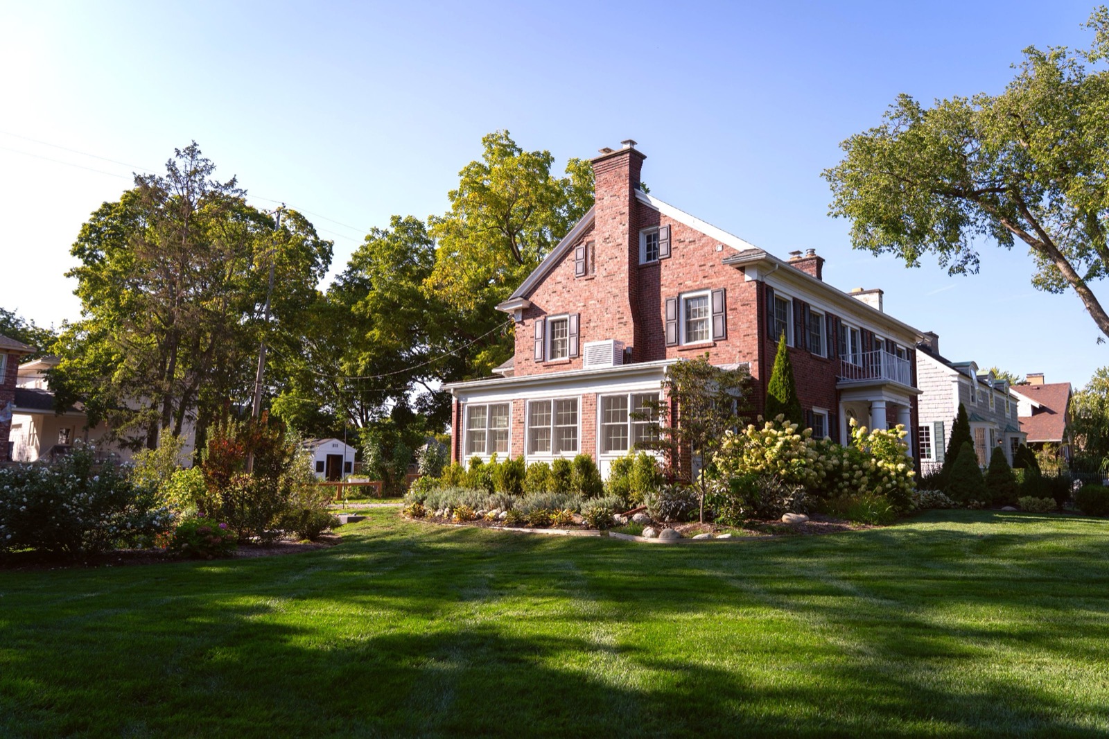 Sunroom addition — after: porch detail
